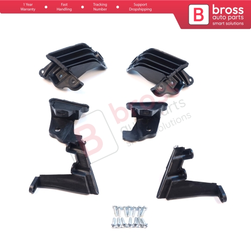 Headlight Holder Mount Repair Bracket Tab Set Left Right Side for Fiat Tipo 356 357 Egea 2015-On 50927927 50927929