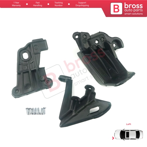 Headlight Holder Mount Repair Bracket Tab Set Left Side for Fiat Tipo 356 Egea 2015-On 50927927