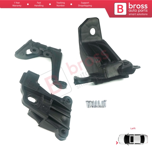 Headlight Holder Mount Repair Bracket Tab Set Left Side for Fiat Tipo 356 Egea 2015-On 50927927