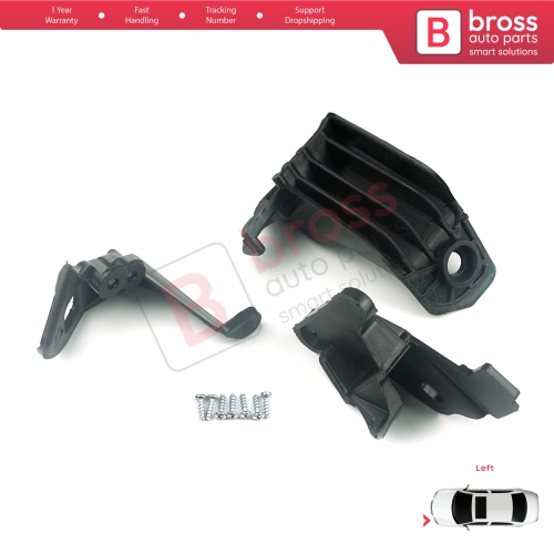 Headlight Holder Mount Repair Bracket Tab Set Left Side for Fiat Tipo 356 Egea 2015-On 50927927