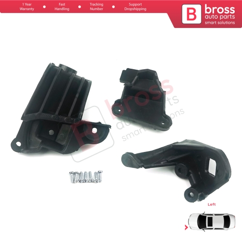 Headlight Holder Mount Repair Bracket Tab Set Left Side for Fiat Tipo 356 Egea 2015-On 50927927