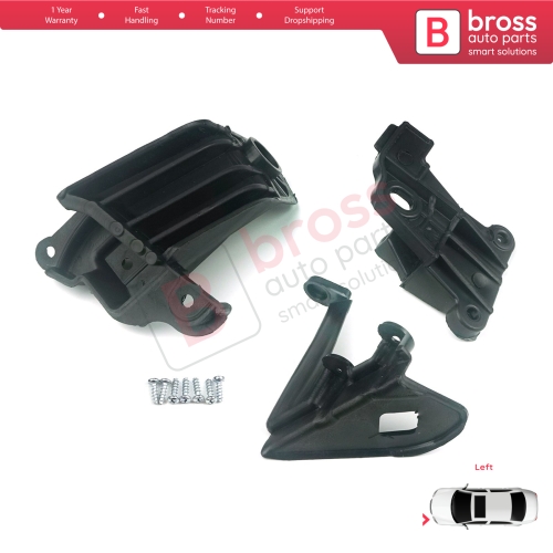Headlight Holder Mount Repair Bracket Tab Set Left Side for Fiat Tipo 356 Egea 2015-On 50927927