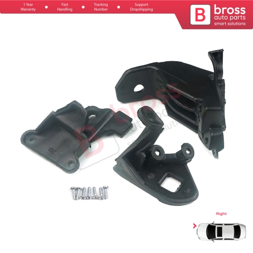 Headlight Holder Mount Repair Bracket Tab Set Right Side for Fiat Tipo 356 Egea 2015-On 50927929 