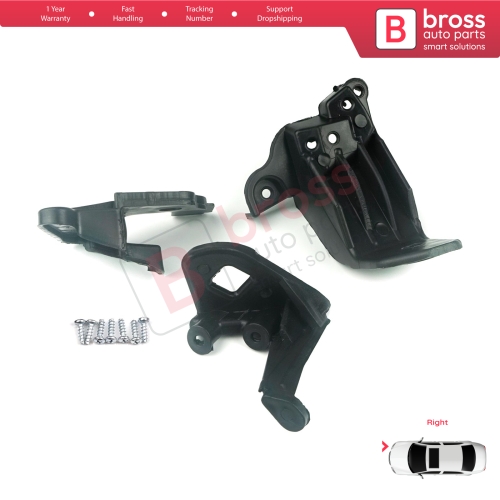 Headlight Holder Mount Repair Bracket Tab Set Right Side for Fiat Tipo 356 Egea 2015-On 50927929 