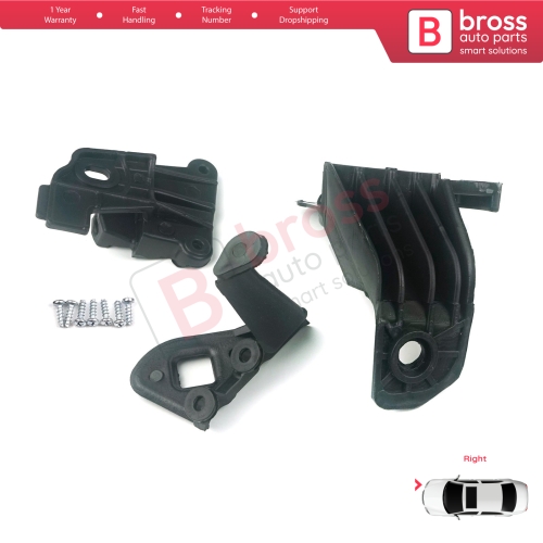 Headlight Holder Mount Repair Bracket Tab Set Right Side for Fiat Tipo 356 Egea 2015-On 50927929 