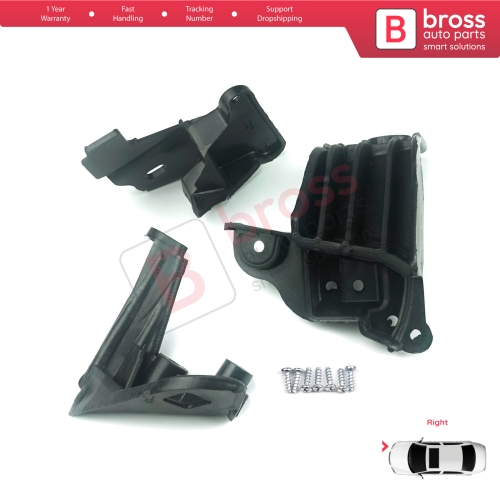 Headlight Holder Mount Repair Bracket Tab Set Right Side for Fiat Tipo 356 Egea 2015-On 50927929 