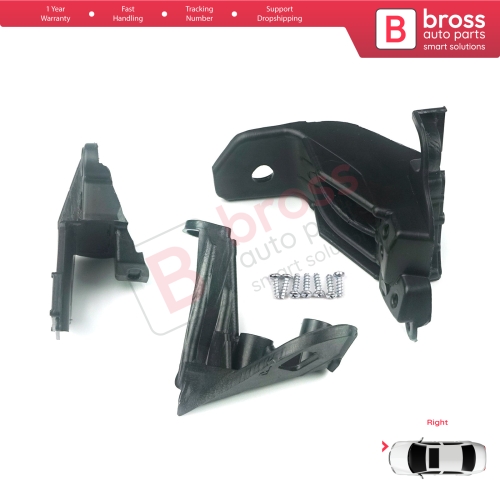 Headlight Holder Mount Repair Bracket Tab Set Right Side for Fiat Tipo 356 Egea 2015-On 50927929 