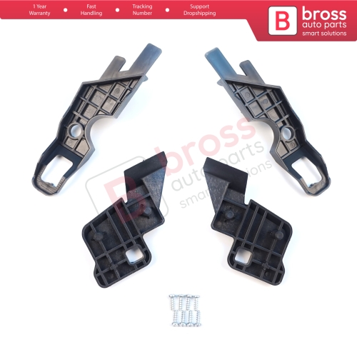 Headlight Holder Mount Repair Bracket Tab Set Left Right for Citroen C-Elysee 2012-2017 9675140080 9675140380