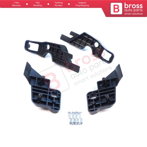 Headlight Holder Mount Repair Bracket Tab Set Left Right for Citroen C-Elysee 2012-2017 9675140080 9675140380