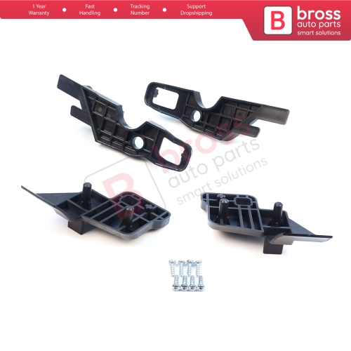Headlight Holder Mount Repair Bracket Tab Set Left Right for Citroen C-Elysee 2012-2017 9675140080 9675140380