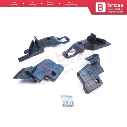 Headlight Holder Mount Repair Bracket Tab Set Left Right for Citroen C-Elysee 2012-2017 9675140080 9675140380