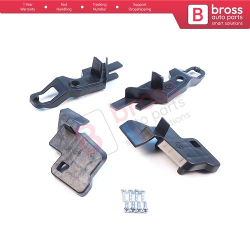 Headlight Holder Mount Repair Bracket Tab Set Left Right for Citroen C-Elysee 2012-2017 9675140080 9675140380