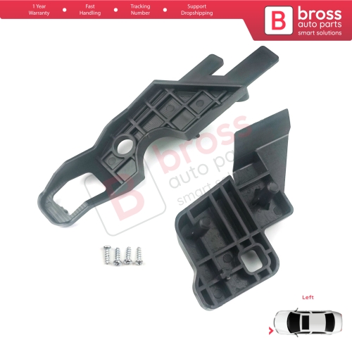 Headlight Holder Mount Repair Bracket Tab Set Left Side for Citroen C-Elysee 2012-2017 9675140080