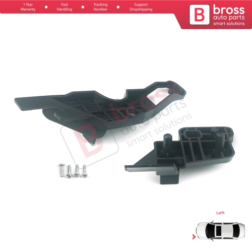 Headlight Holder Mount Repair Bracket Tab Set Left Side for Citroen C-Elysee 2012-2017 9675140080