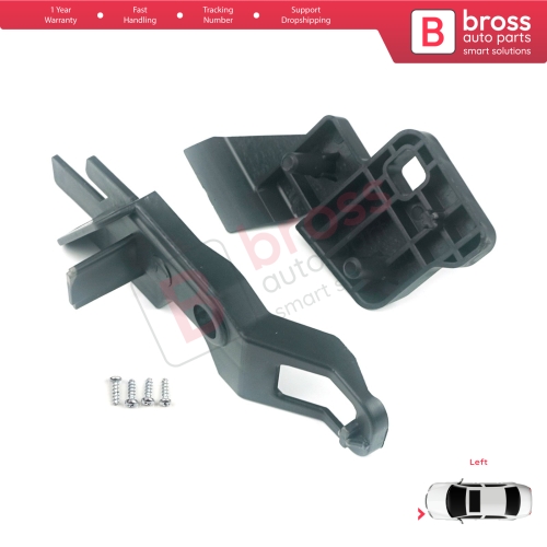 Headlight Holder Mount Repair Bracket Tab Set Left Side for Citroen C-Elysee 2012-2017 9675140080