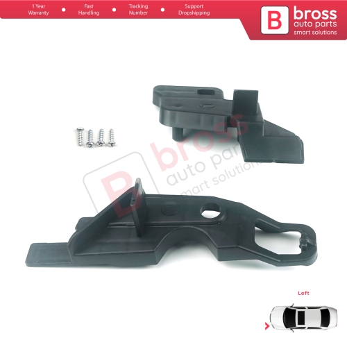 Headlight Holder Mount Repair Bracket Tab Set Left Side for Citroen C-Elysee 2012-2017 9675140080
