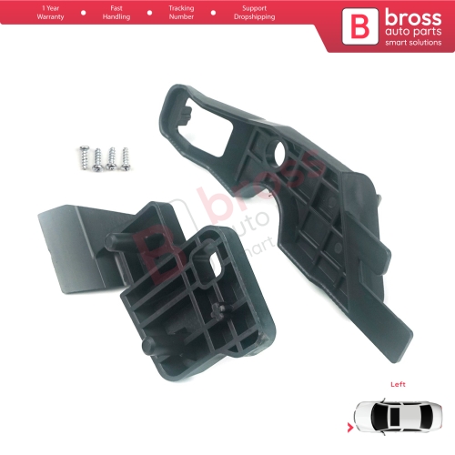 Headlight Holder Mount Repair Bracket Tab Set Left Side for Citroen C-Elysee 2012-2017 9675140080