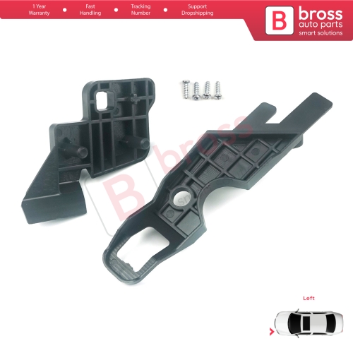 Headlight Holder Mount Repair Bracket Tab Set Left Side for Citroen C-Elysee 2012-2017 9675140080