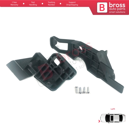 Headlight Holder Mount Repair Bracket Tab Set Left Side for Citroen C-Elysee 2012-2017 9675140080