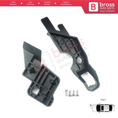 Headlight Holder Mount Repair Bracket Tab Set Right Side for Citroen C-Elysee 2012-2017 9675140380