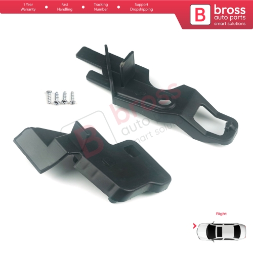 Headlight Holder Mount Repair Bracket Tab Set Right Side for Citroen C-Elysee 2012-2017 9675140380