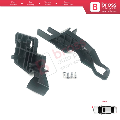 Headlight Holder Mount Repair Bracket Tab Set Right Side for Citroen C-Elysee 2012-2017 9675140380