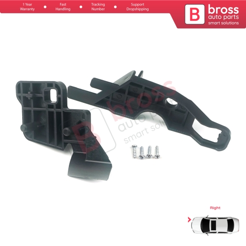 Headlight Holder Mount Repair Bracket Tab Set Right Side for Citroen C-Elysee 2012-2017 9675140380