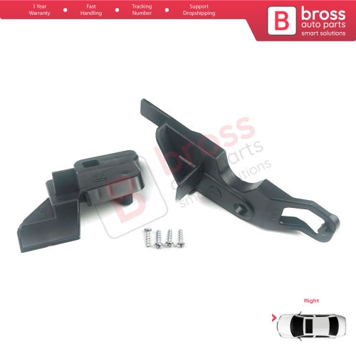 Headlight Holder Mount Repair Bracket Tab Set Right Side for Citroen C-Elysee 2012-2017 9675140380