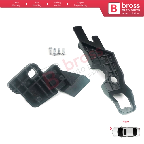 Headlight Holder Mount Repair Bracket Tab Set Right Side for Citroen C-Elysee 2012-2017 9675140380
