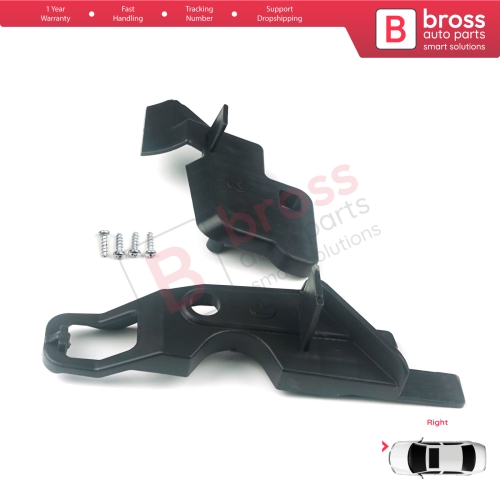Headlight Holder Mount Repair Bracket Tab Set Right Side for Citroen C-Elysee 2012-2017 9675140380