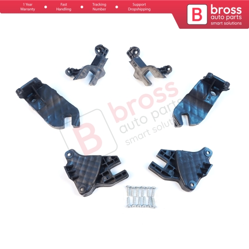 Headlight Holder Mount Repair Bracket Tab Set Left Right Side for Audi A6 C7 4G Avant Sedan A6L Allroad Quattro S6 4G0998121A 4G0998122A