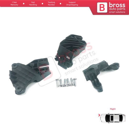 Headlight Holder Mount Repair Bracket Tab Set Right Side for Audi A6 C7 4G Avant Sedan A6L Allroad Quattro S6 4G0998122A