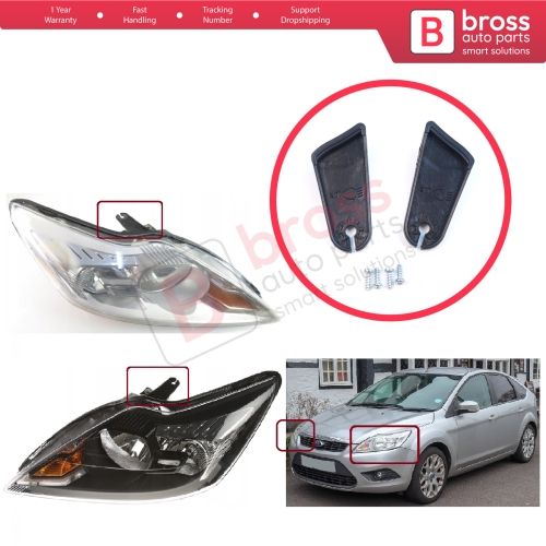 Headlight Holder Mount Repair Bracket Tab Set Left Right Side for Ford Focus DA MK2 2.5 2008-2011 Facelift 8M5113101AA 8M5113100CD