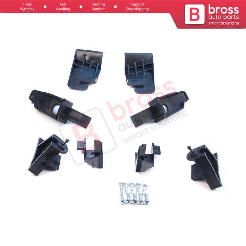 Headlight Holder Mount Repair Bracket Tab Set Left Right Side for Ford Transit Tourneo Courier MK1 2013-2022 ET7613W030 ET7613W029