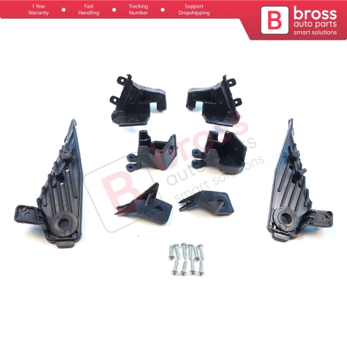 Headlight Holder Mount Repair Bracket Tab Set Left Right Side for Renault Megane BFB K9A B9A MK4 2016-On 260601571R 260100506R