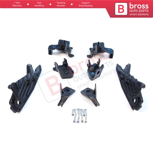 Headlight Holder Mount Repair Bracket Tab Set Left Right Side for Renault Megane BFB K9A B9A MK4 2016-On 260601571R 260100506R