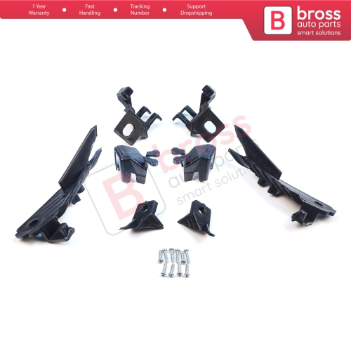 Headlight Holder Mount Repair Bracket Tab Set Left Right Side for Renault Megane BFB K9A B9A MK4 2016-On 260601571R 260100506R
