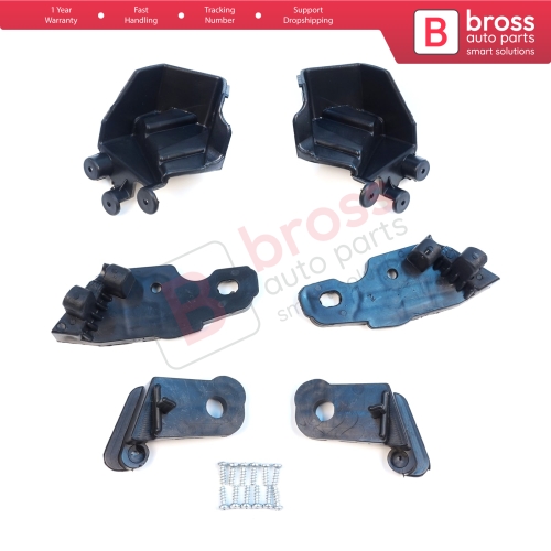 Headlight Holder Mount Repair Bracket Tab Set Left Right Side for Fiat Doblo MK2 263 Facelift 2015-2022 51974244 51974243