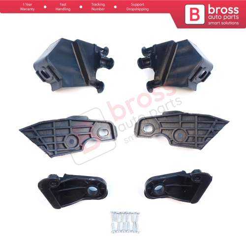 Headlight Holder Mount Repair Bracket Tab Set Left Right Side for Fiat Doblo MK2 263 Facelift 2015-2022 51974244 51974243