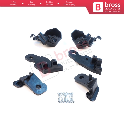 Headlight Holder Mount Repair Bracket Tab Set Left Right Side for Fiat Doblo MK2 263 Facelift 2015-2022 51974244 51974243
