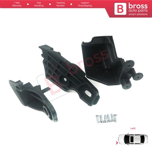 Headlight Holder Mount Repair Bracket Tab Set Left Side for Fiat Doblo MK2 263 Facelift 2015-2022 51974244
