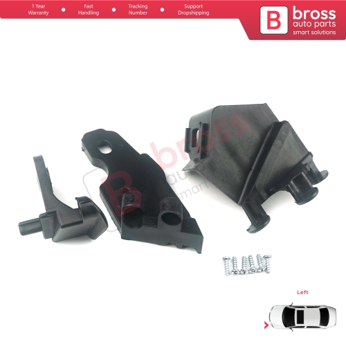 Headlight Holder Mount Repair Bracket Tab Set Left Side for Fiat Doblo MK2 263 Facelift 2015-2022 51974244
