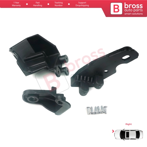 Headlight Holder Mount Repair Bracket Tab Set Right Side for Fiat Doblo MK2 263 Facelift 2015-2022 51974243