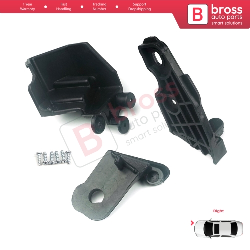 Headlight Holder Mount Repair Bracket Tab Set Right Side for Fiat Doblo MK2 263 Facelift 2015-2022 51974243