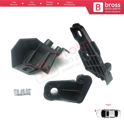 Headlight Holder Mount Repair Bracket Tab Set Right Side for Fiat Doblo MK2 263 Facelift 2015-2022 51974243