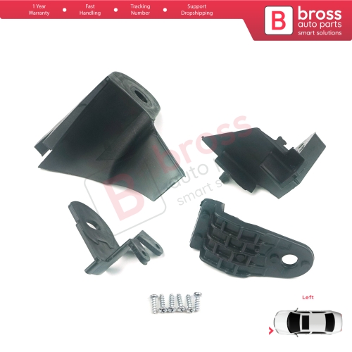 Headlight Holder Mount Repair Bracket Tab Set Left Side for Renault Symbol MK3 Facelift 2017-On 260609154R