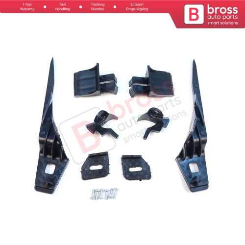 Headlight Holder Mount Repair Bracket Tab Set Left Right Side for Ford Fiesta B299 B409 B479 2013-2019 D2BZ13008L D2BZ13008J