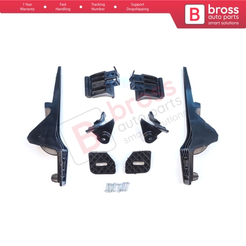 Headlight Holder Mount Repair Bracket Tab Set Left Right Side for Ford Fiesta B299 B409 B479 2013-2019 D2BZ13008L D2BZ13008J