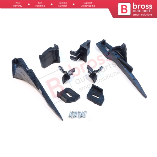 Headlight Holder Mount Repair Bracket Tab Set Left Right Side for Ford Fiesta B299 B409 B479 2013-2019 D2BZ13008L D2BZ13008J