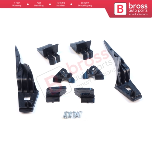 Headlight Holder Mount Repair Bracket Tab Set Left Right Side for Ford Fiesta B299 B409 B479 2013-2019 D2BZ13008L D2BZ13008J